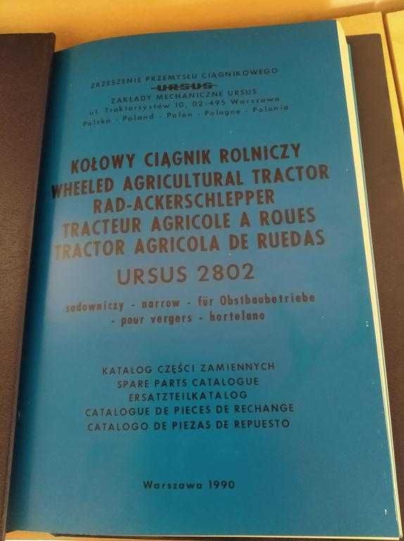 Katalog części Ursus 2802 nowy + GRATIS