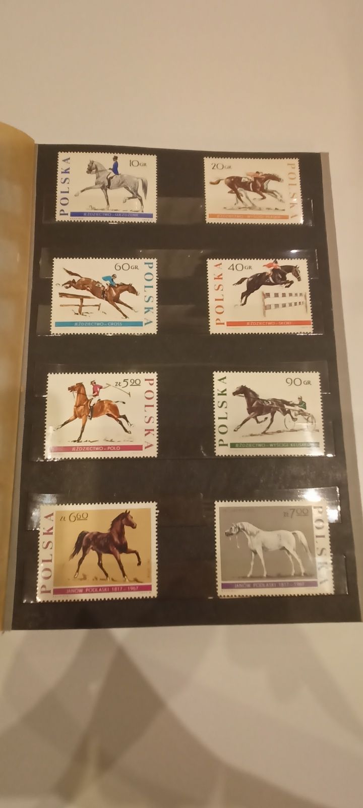 Znaczki kolekcjonerskie, konie
