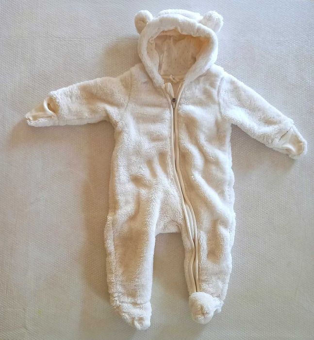 Pijama quente com luvas menino 6 meses