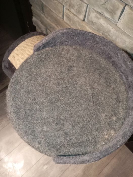 Duży drapak, wieża dla kota, budka, legowisko 103cm grafitowy