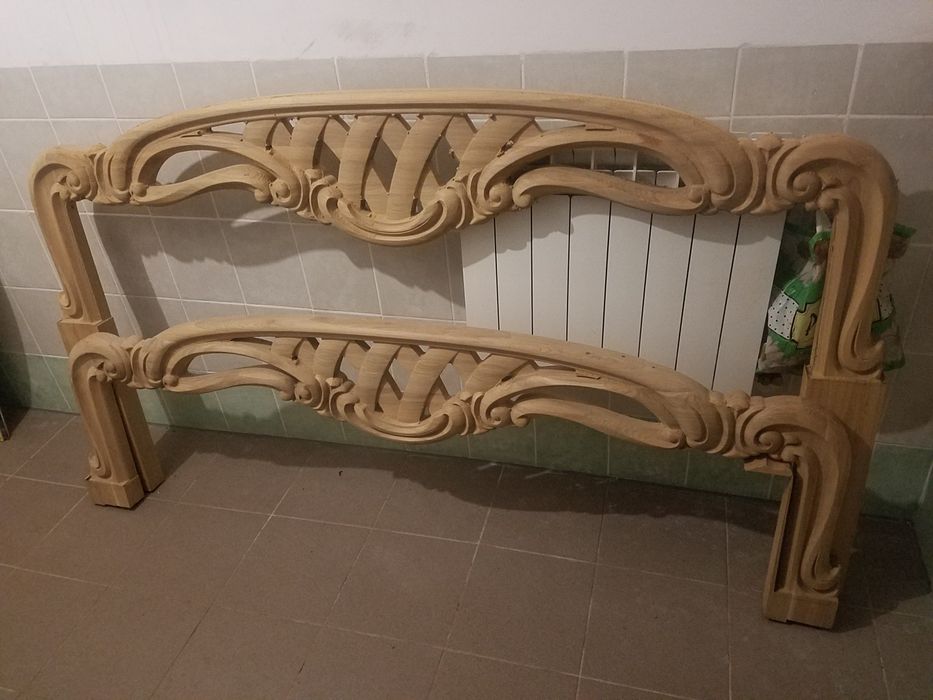 Ліжко кровать різне з дуба заготовка спинки