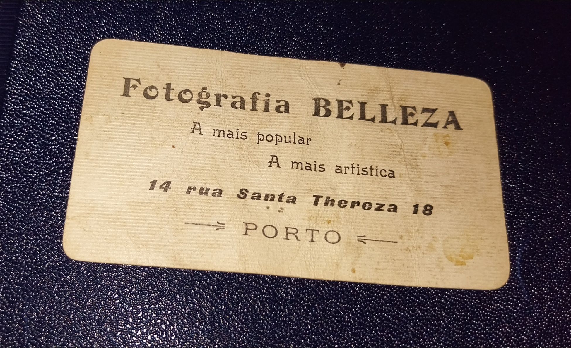 Reclame a loja de "fotografia Beleza" mais de 100 anos