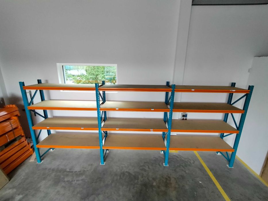 Regał magazynowy półkowy H270cm x 80cm trwały trawers 190cm 4 półki