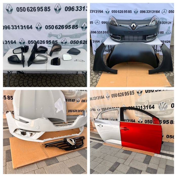 меган 4 scenic 3 Megan 3 Clio 4 Laguna розборка бампер крыло капот лот
