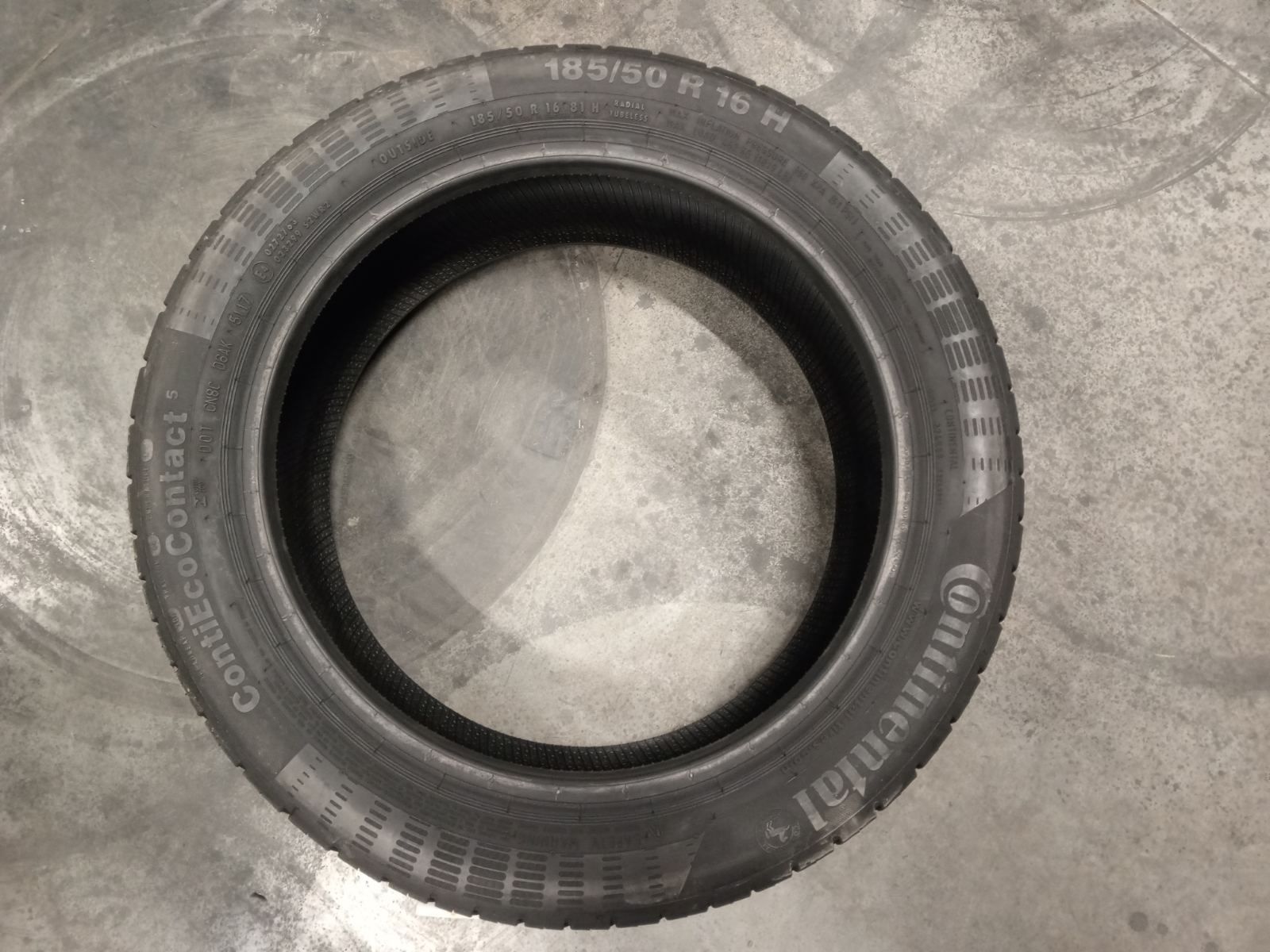 185/50 R16 CONTINENTAL Conti Eco Contact 5 MO, Літні шини б/в, Склад