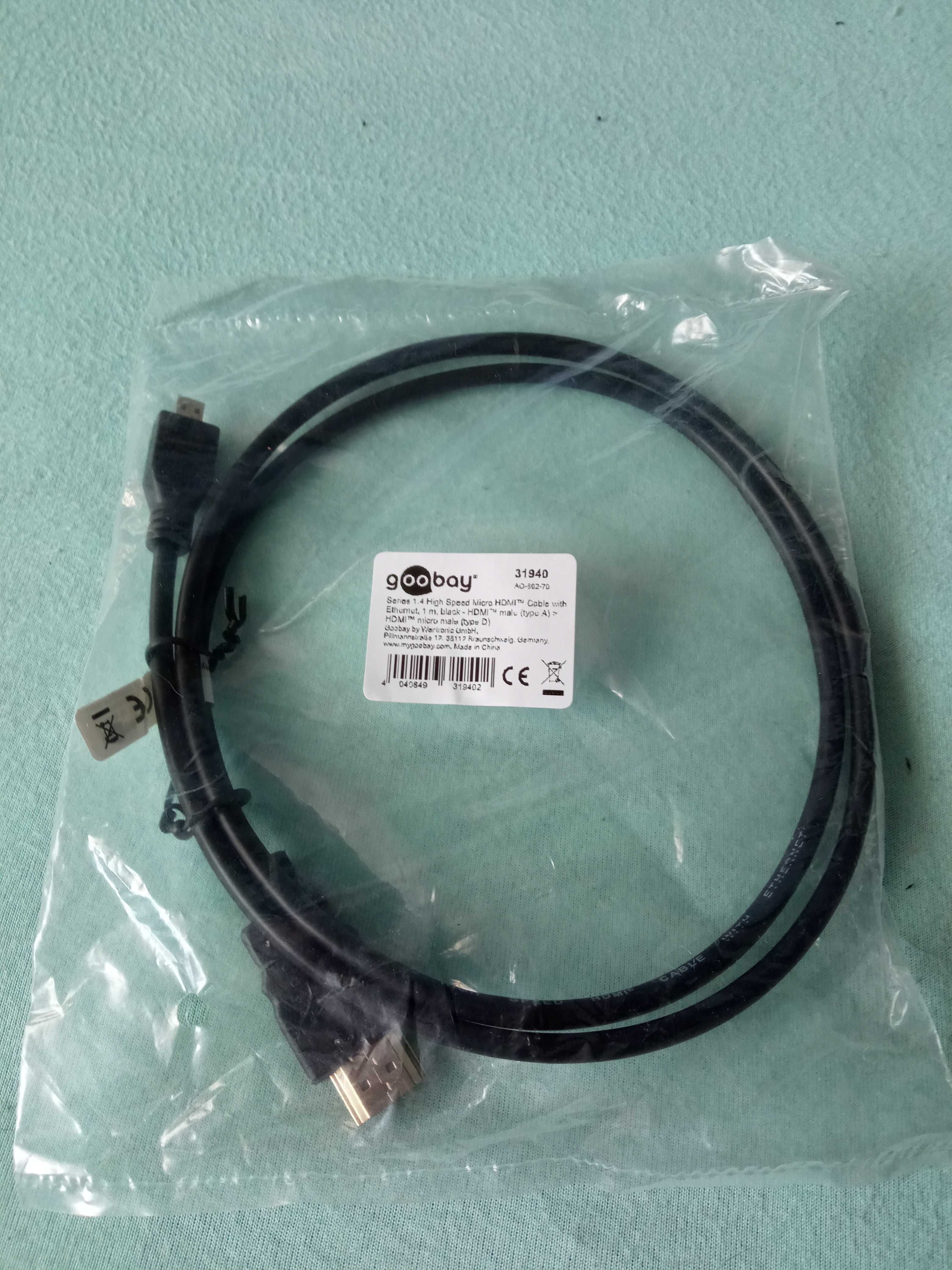 GOOBAY kabel HDMI - MICRO HDMI 2.0 4K 60HZ 1m