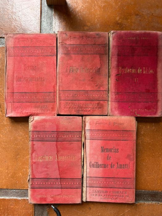Lote livros raros de Camilo Castelo Branco