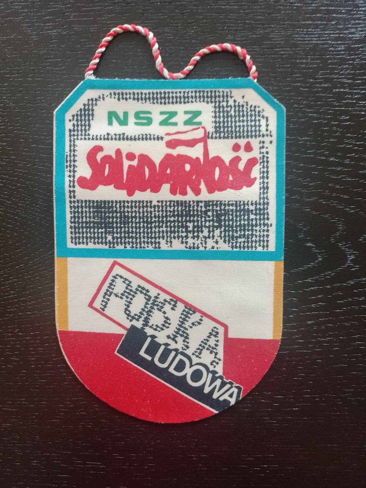 Proporczyk NSZZ Solidarność Polska Ludowa cena 10