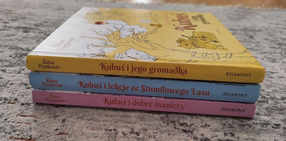Zestaw 3 książek Kubuś Puchatek: gromadka, dobre maniery, lekcje