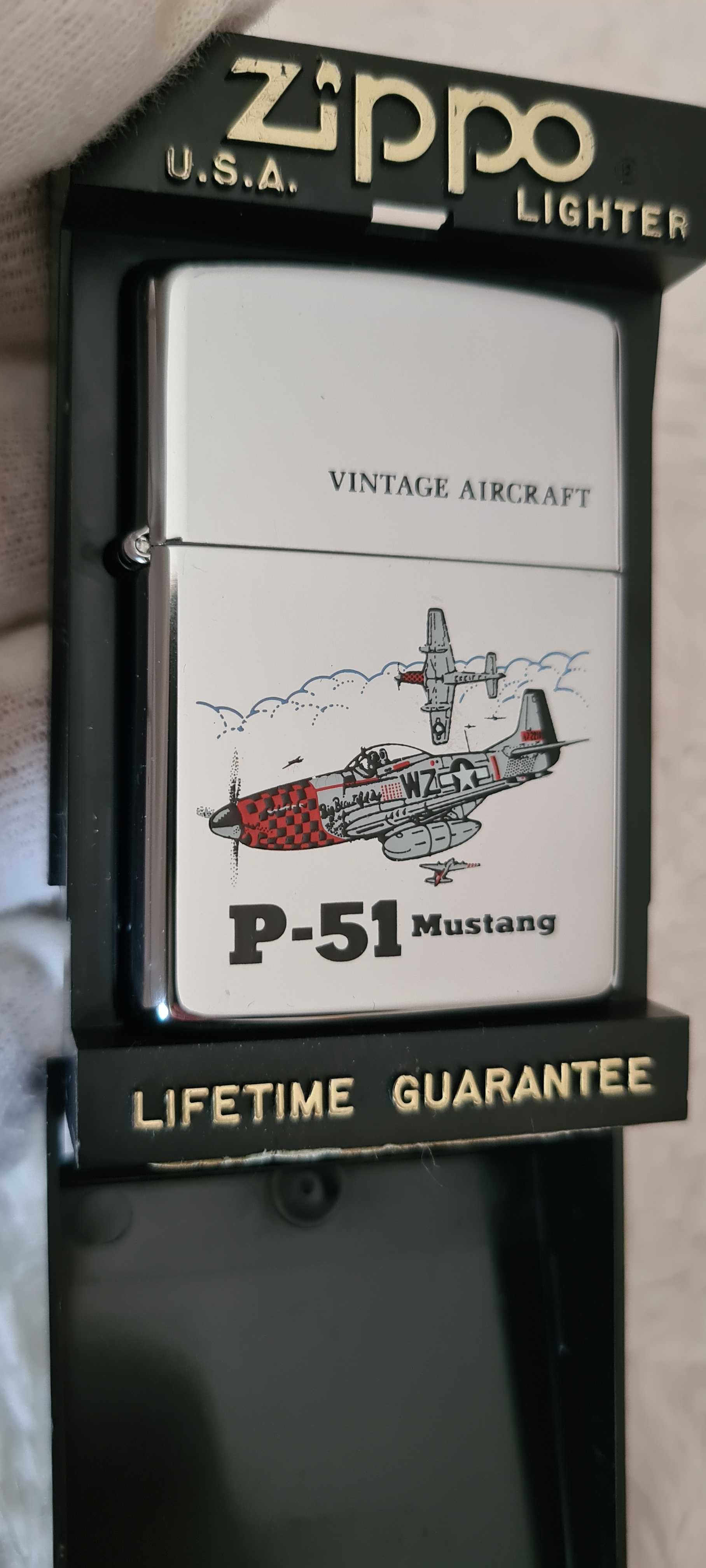 Zapalniczka Zippo P-51 Mustang 1993r. Nowa.