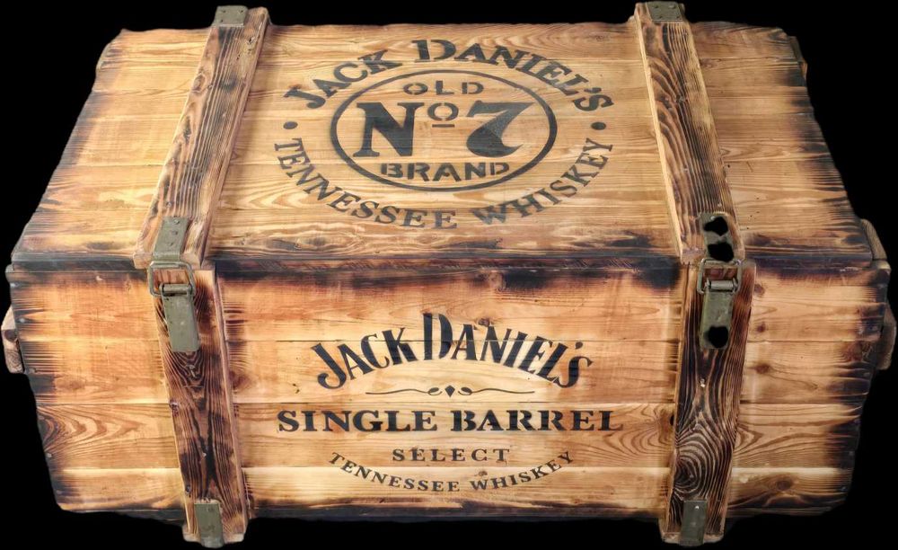 Duża SKRZYNIA , szlifowana z napisami, olejowana 112x43x62 LOFT