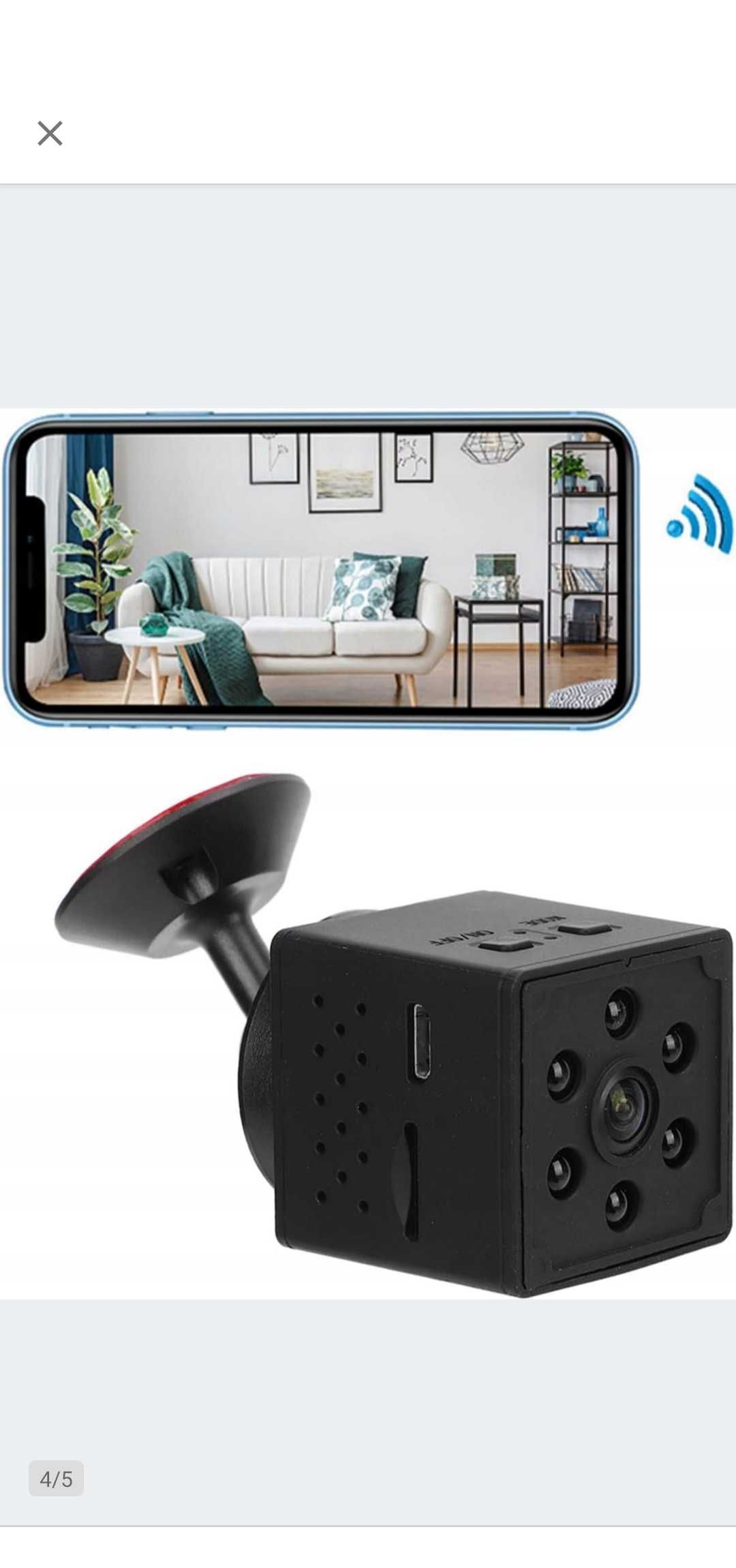 Kamera Bezprzewodowa Mini Bezpieczeństwo Domu Czarna Bezprzewodowa Q15