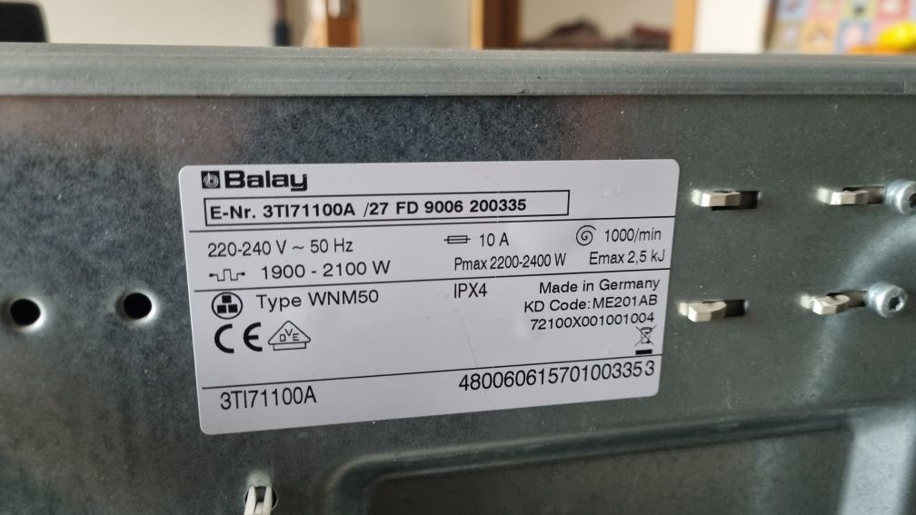 balay 3ti71100a máquina de roupa