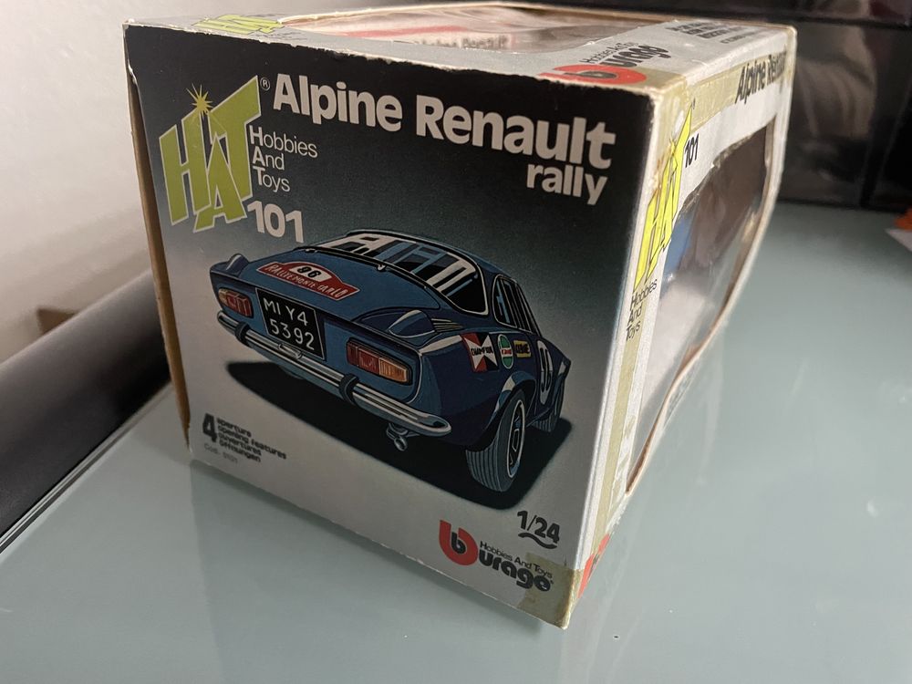 Bburago burago Hat Renault Alpine 1:24 1978r