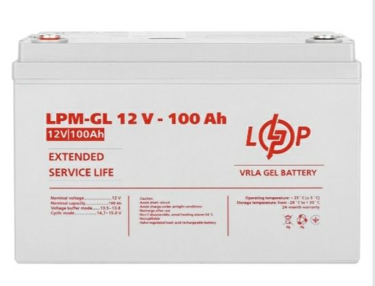 Акумулятор гелевий Logic Power 
LPM-GL 12V - 100