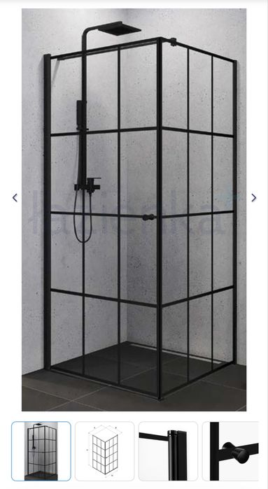 Kabina prysznicowa New Trendy Superia Black 90x90