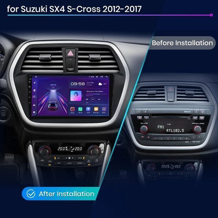 Radio Android do Suzuki SX4 S-Cross 2012 - 2016 CarPlay 6GB 128GB