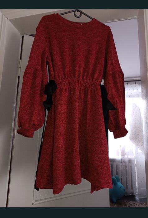 Тепла сукня (ангора) з зав'язками по бокам  р. L