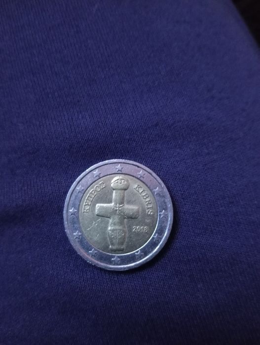 Moeda de 2 Euros 2018 KYΠPOΣ e KIBRIS - Chipre