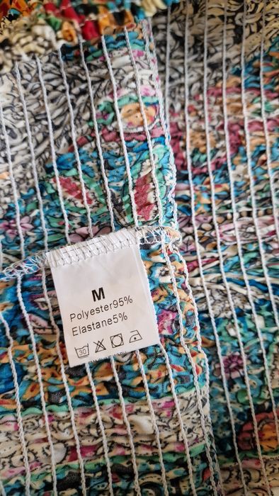 M _ Spodnie damskie w stylu boho z szerokimi nogawkami