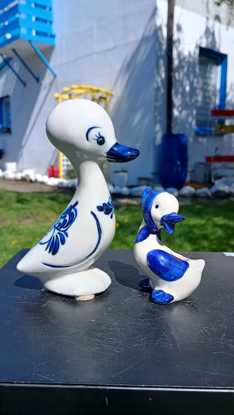 Dwie kaczuszki porcelanowe
