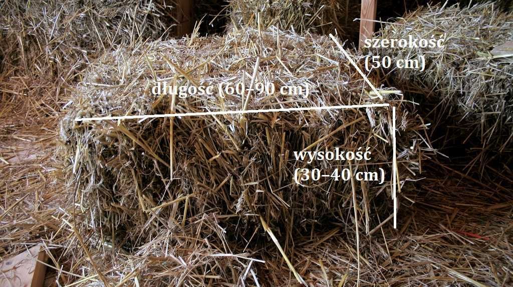 Słoma kostka duża dla psa podłoże ściółka do budy.