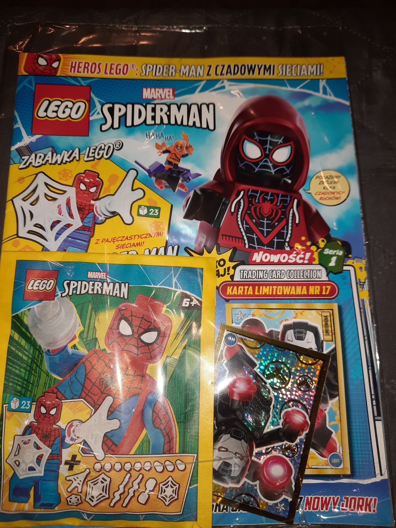 Lego Marvel gazetka z figurką Spiderman