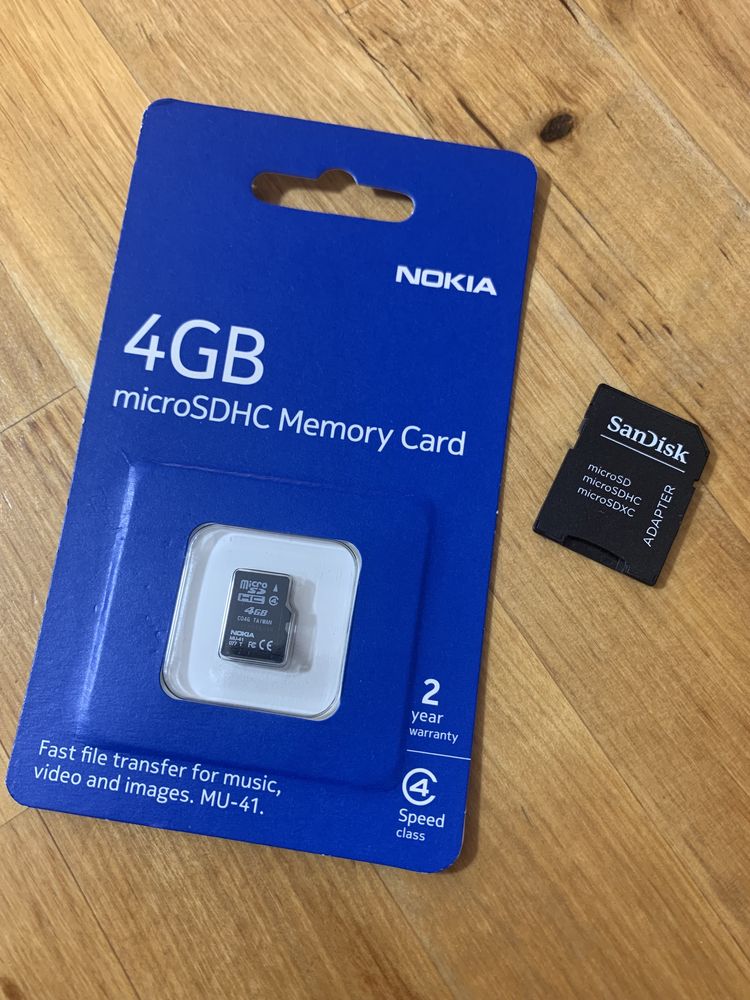 Karta pamięci Nokia microSDHC 4GB + adapter