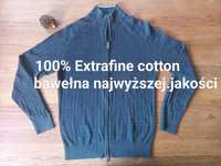 Sweter, cardigan Massimo Dutti, 100% Extrafine cotton, bawełna, unisex