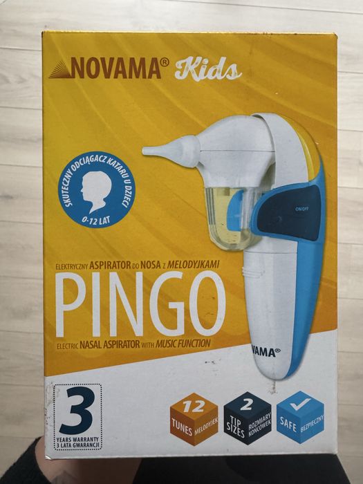 Nowy elektryczny aspirator do nosa Pingo, Novama Kids, 0-12 lat