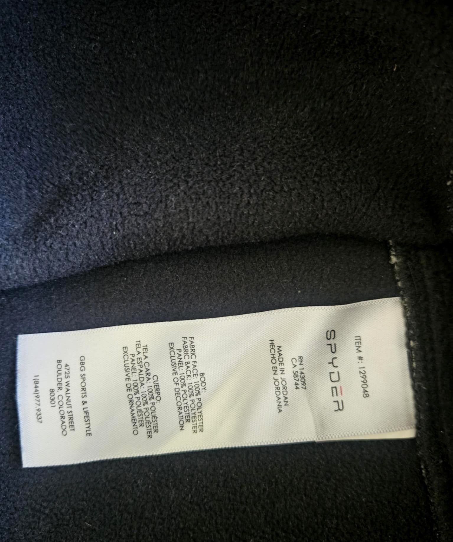 Bluza męska Spyder trekkingowa górska polar ocieplana polarem zamek M