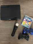 PlayStation 3 12gb + 2 pady + kontroler move sony + gra