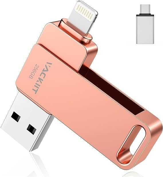 Vackiit MFi Certified Pamięć USB 256 GB dla iPhone