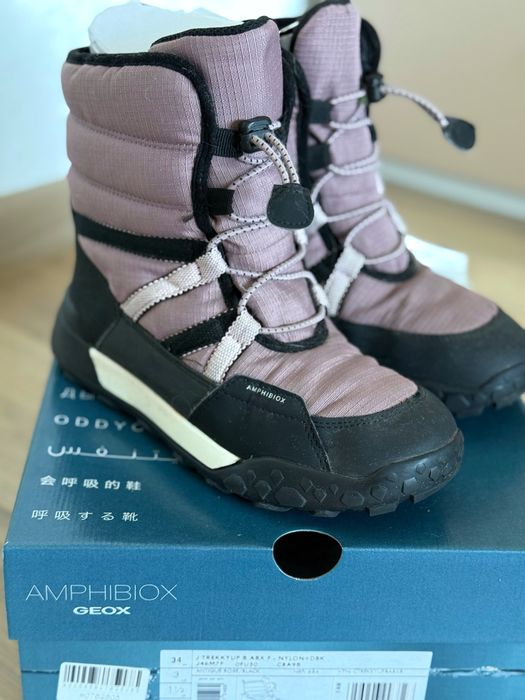 Зимові чоботи GEOX amphibiox 34 розмір