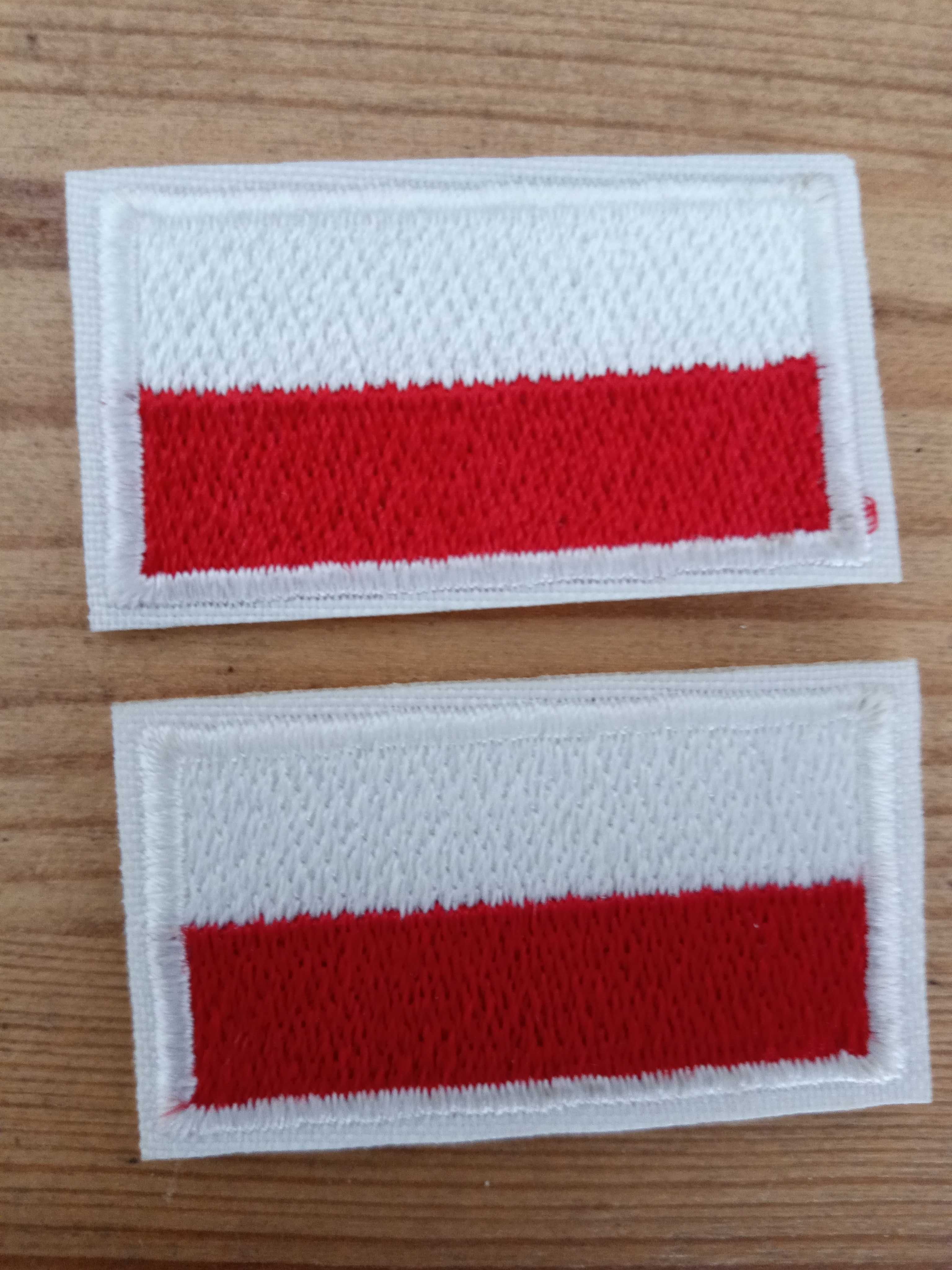 Naprasowanka flaga Polski zestaw 2 sztuki