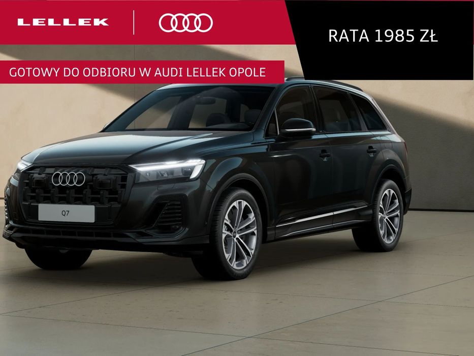 Audi Q7 TFSIe 394KM pakiet czeń, alcantara, matrix, rata 1985 zł (685)