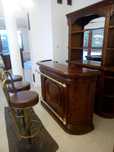 Stylowe meble ekskluzywny barek firmy Modenese Gastone Italy +3 stołki