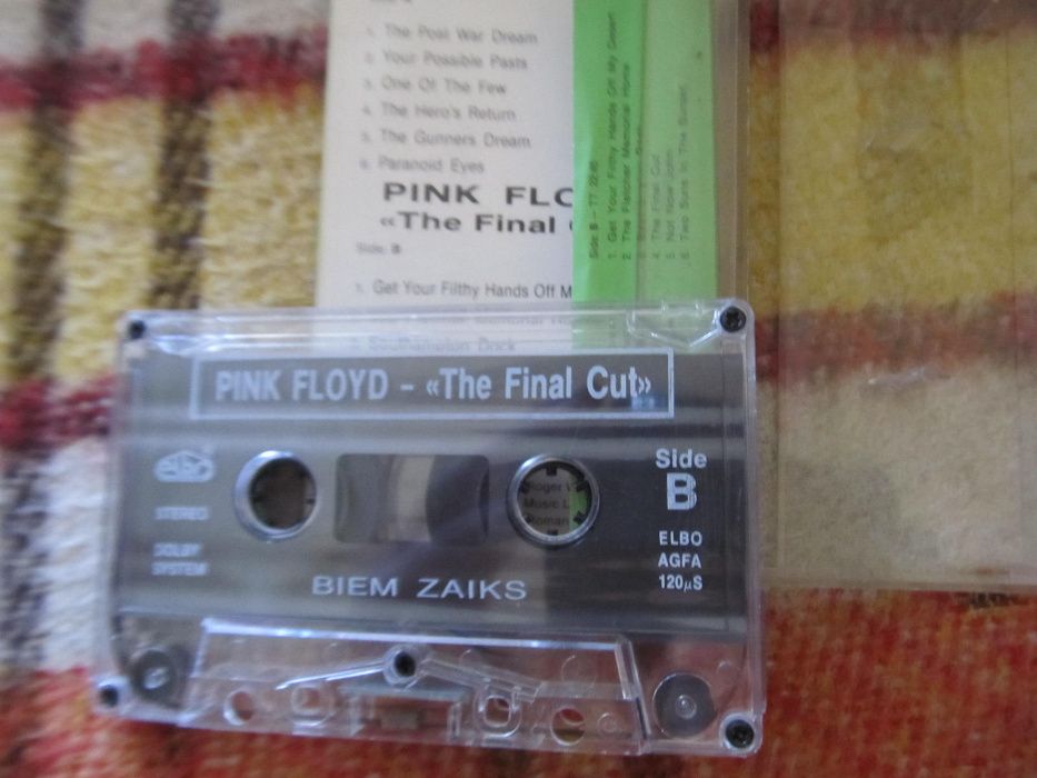 Pink Floyd- "The final cut"- kaseta audio. Piła
