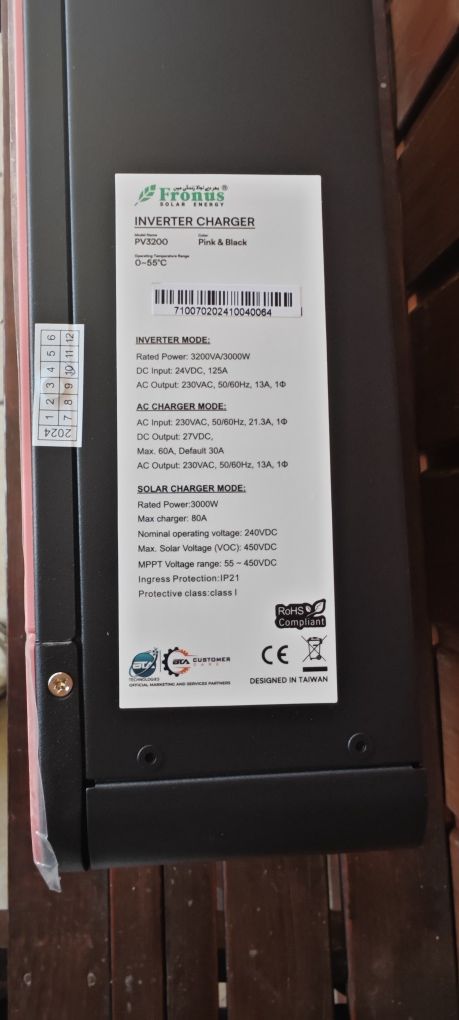 Inwerter falownik off Grid 3,2kW/24VDC