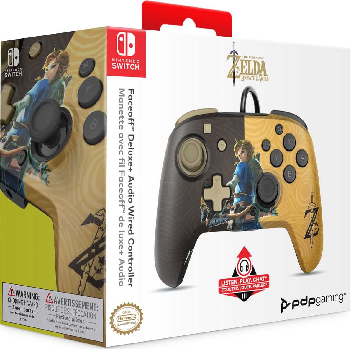 PDP SWITCH GamePad FACEOFF Delux Audio Zelda