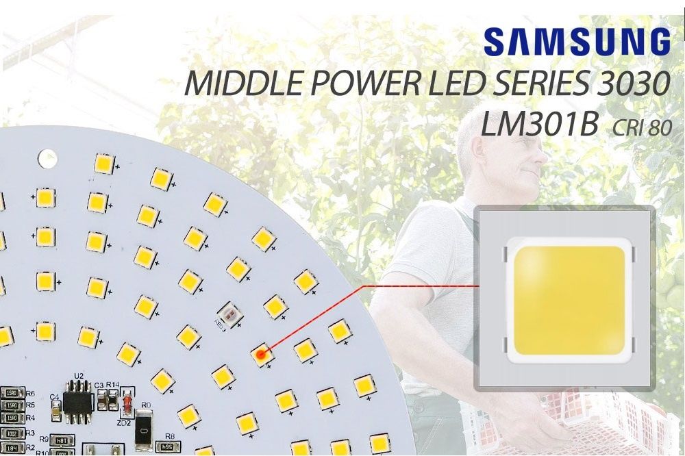 Профессиональная светодиодная лампа для растений Samsung LM301B.