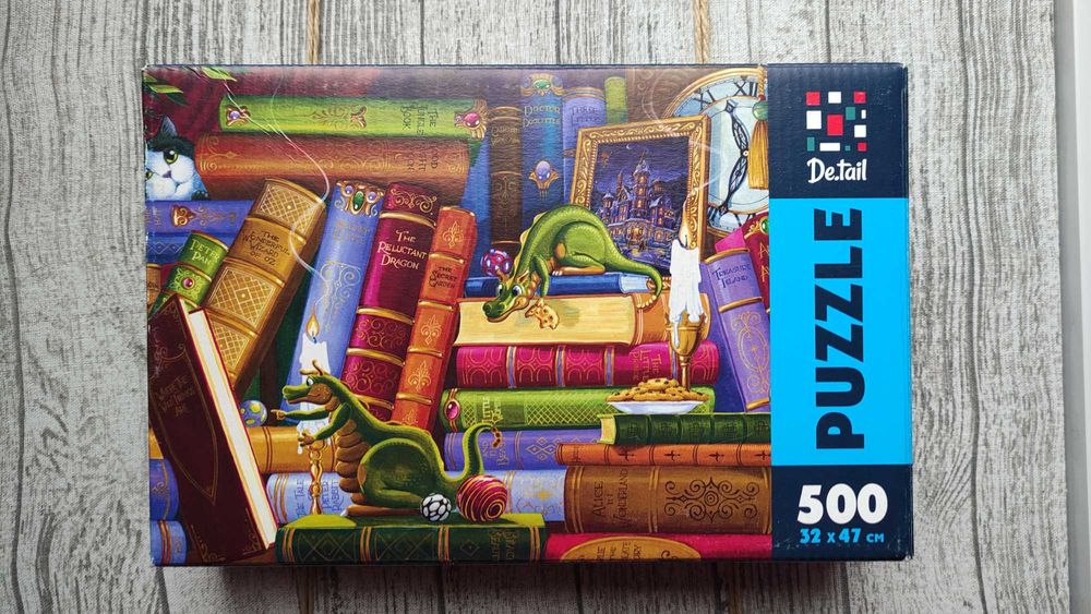 Пазли De.tail Книги про драконів 500 елементів 32х47 см