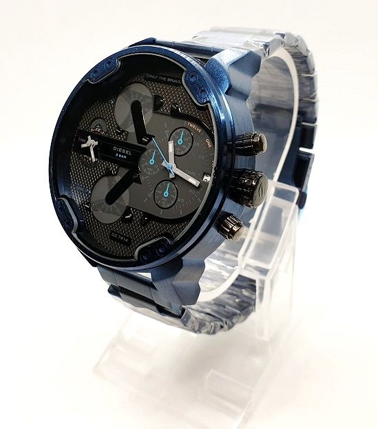 Zegarek męski DIESEL DZ7414 na bransolecie niebieski nowy