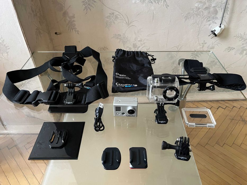 Екшн камера GoPro HD HERO. Крепления для камеры, оригинал.