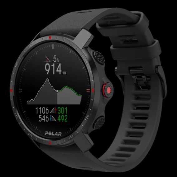 Zegarek sportowy Polar Grit X Pro czarny NOWY Gwarancja 36 miesięcy