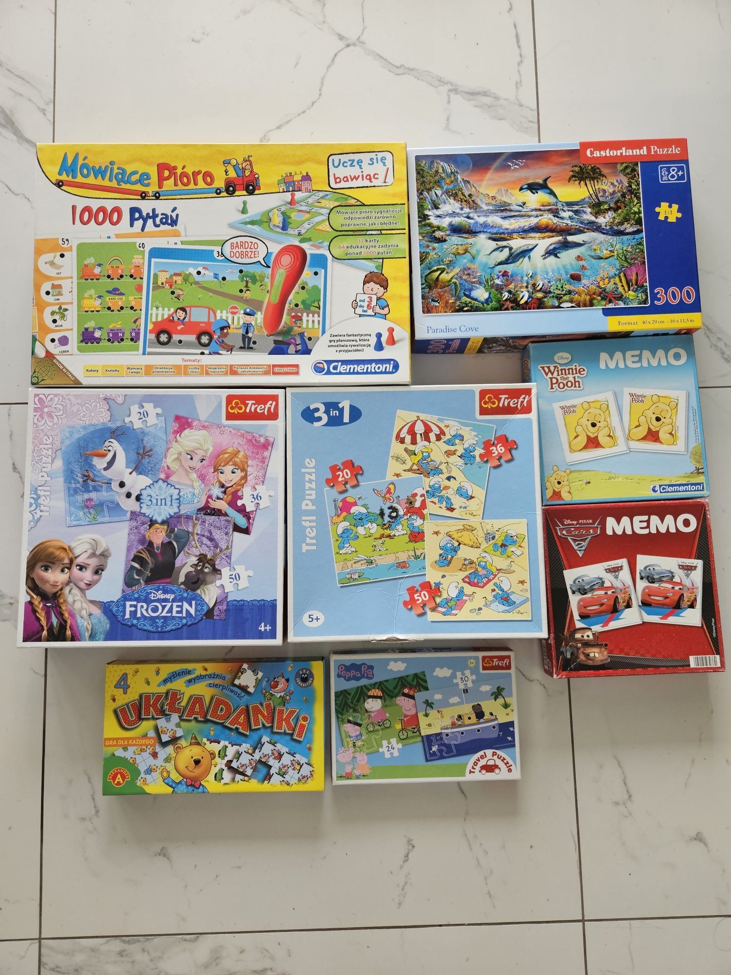 Zestaw Gier i Puzzli Dla Dziecka