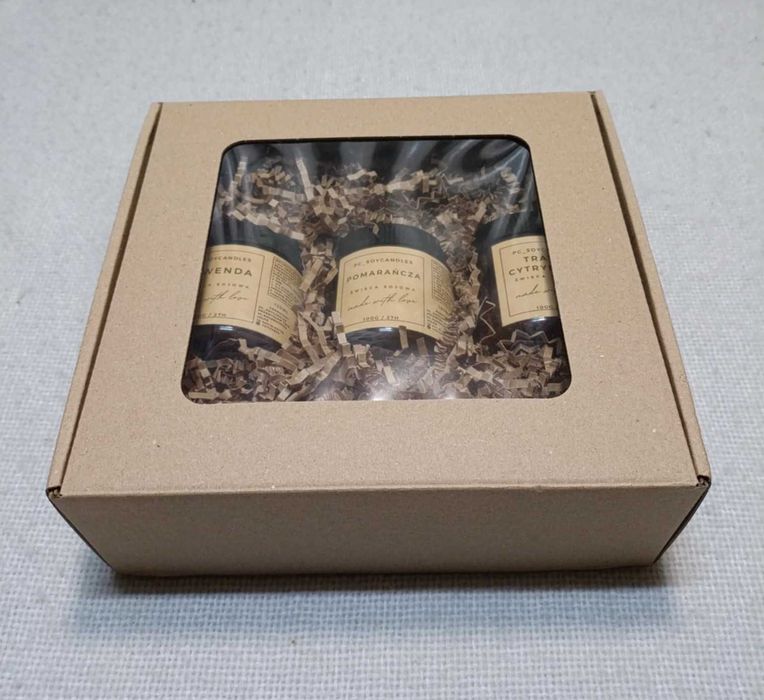 Zestaw Prezentowy Świece Sojowe Zapachowe 3x120ml