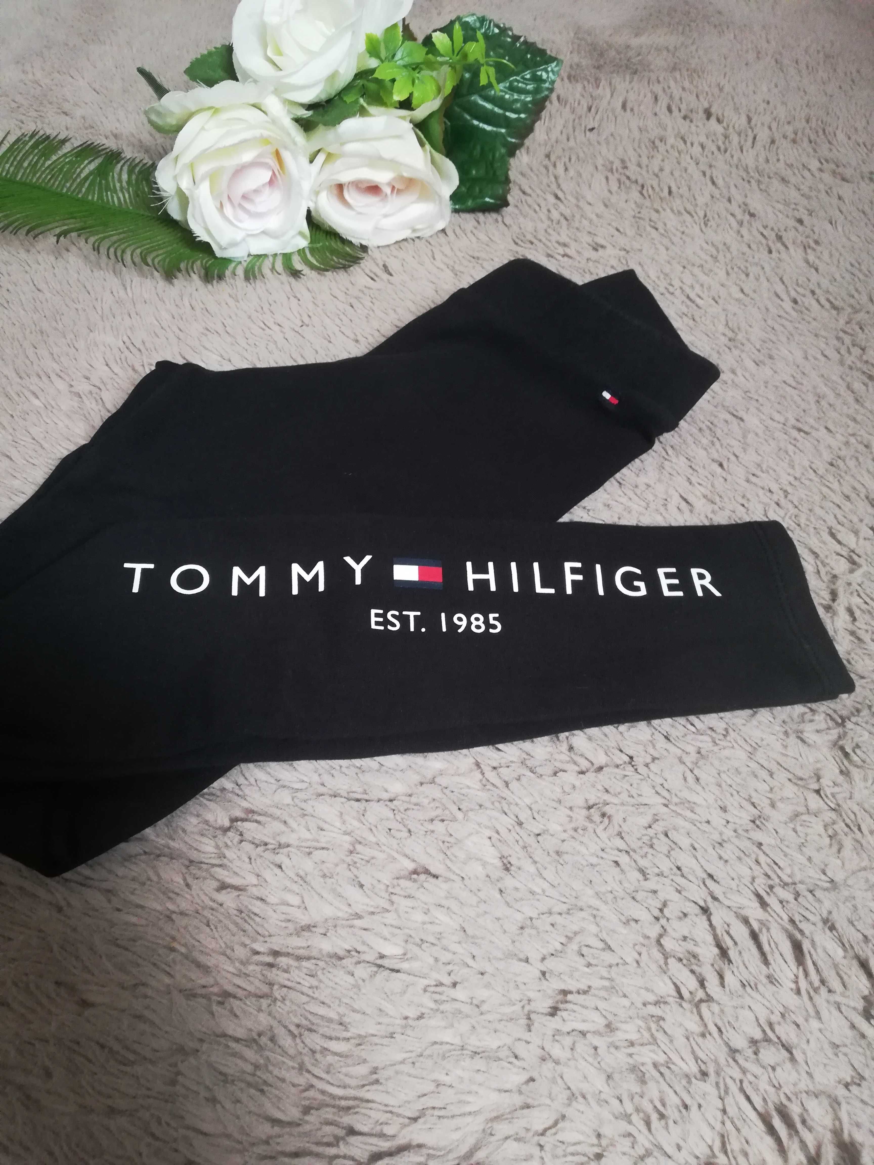 Piękne legginsy getry Tommy Hilfiger rozm. 140
