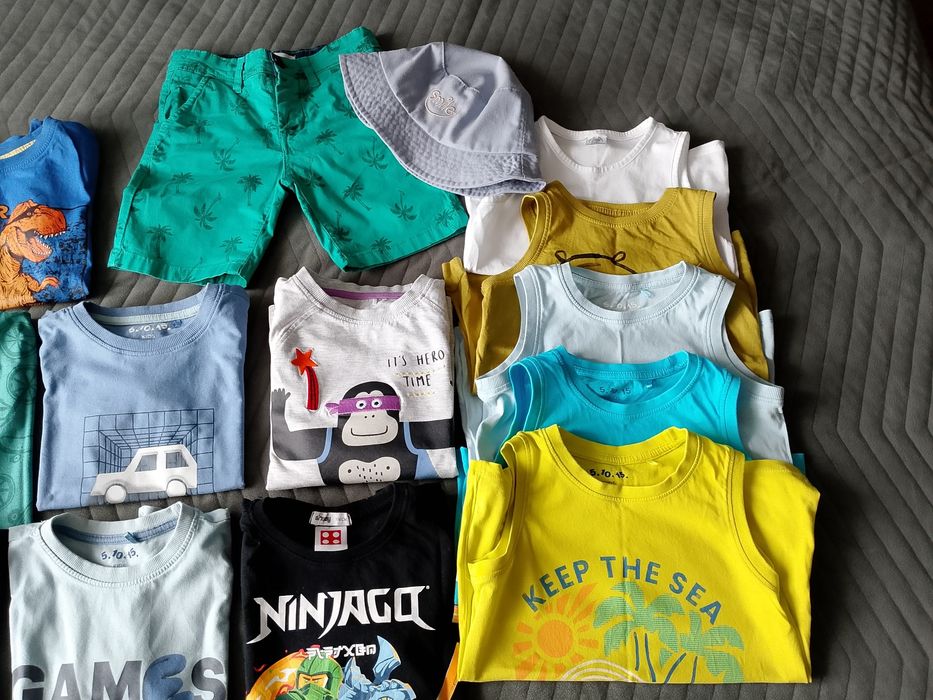 Paka ubrań chłopiec 116 cm t-shirty, bluzki, Ninjago, 5.10.15, Smyk