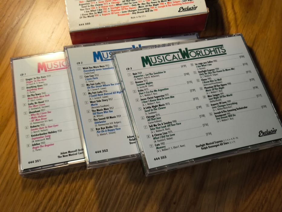 MUSICAL WORLDHITS - zestaw 3 płyt CD (Exclusiv, nr kat. 444 350)